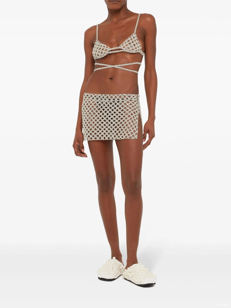 Affordable lace-up Alanui Women triangle bra 0719